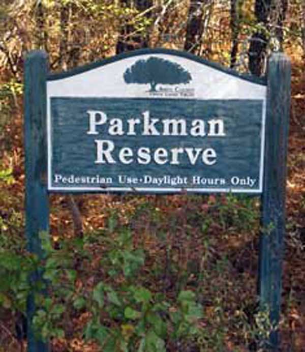 Parkman Reserve Sign