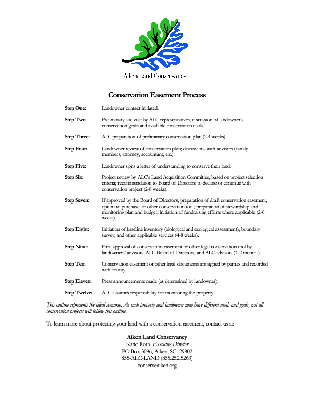 Conservation Easement Process
